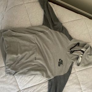 Nike baseball quarter sleeve hoodie grey